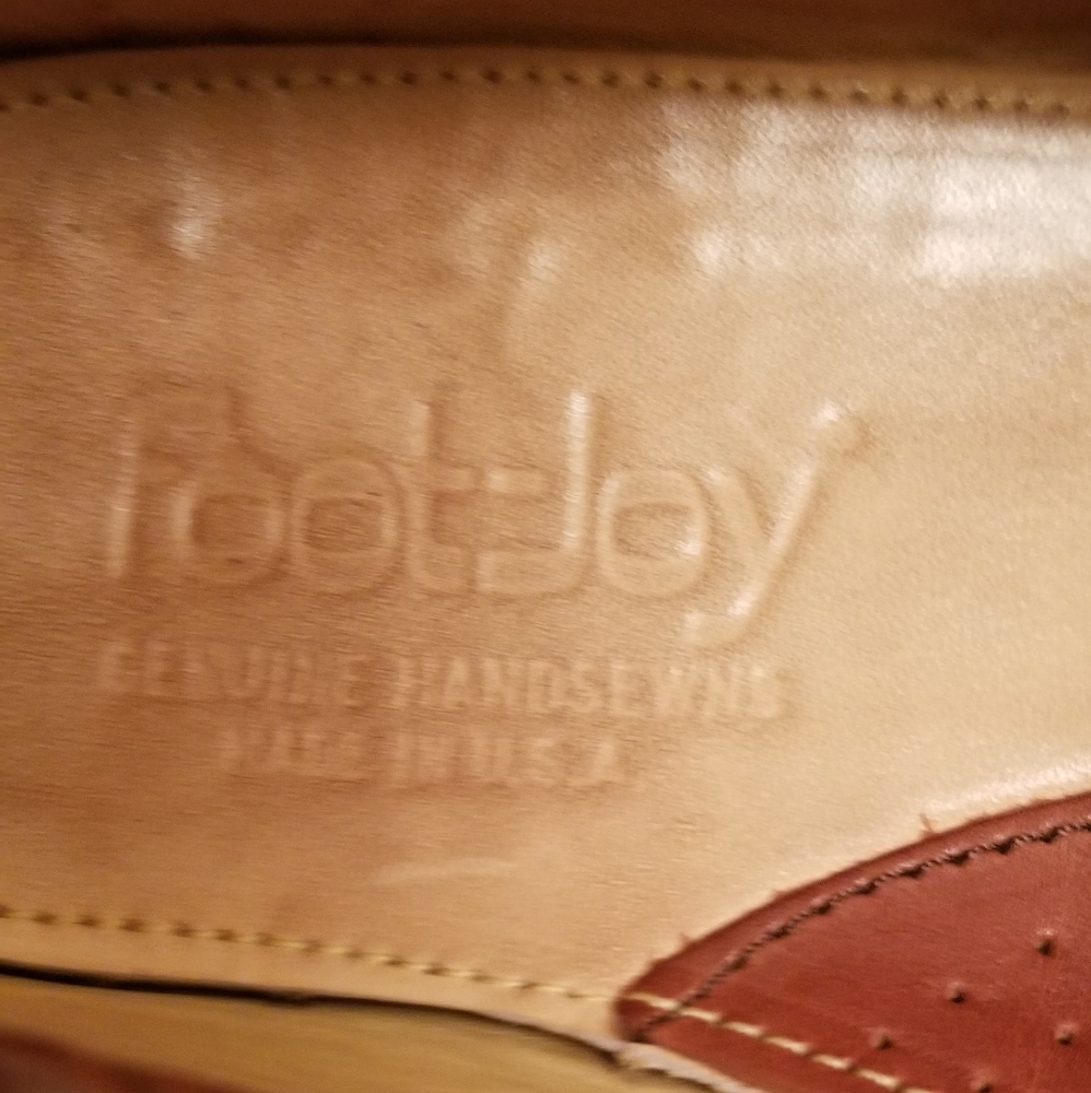 FOOTJOY HAND SEWN LEATHER LOAFERS MADE IN USA SIZE 8 GOOD CONDITION HIGH QUALITY - Picture 5 of 5